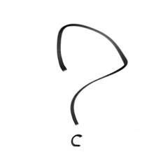 A drawn question mark. Question symbol. Hand-drawn interrogation icons or a sketch for questions. Illustration with doodles.