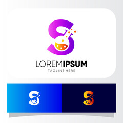 Letter S Lab Logo Design Vector Icon Graphic Emblem Illustration 