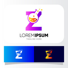 Letter Z Lab Logo Design Vector Icon Graphic Emblem Illustration 