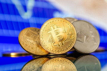crypto currency bitcoin litecoin ethereum photo