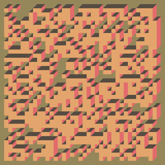 Implementation of Edward Zajec’s “Il Cubo” from 1971. Essentially a Truchet tile set of 8 tiles and rules for placement art illustration