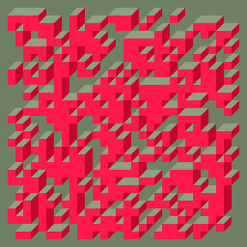 Implementation of Edward Zajec&rsquo;s &ldquo;Il Cubo&rdquo; from 1971. Essentially a Truchet tile set of 8 tiles and rules for placement art illustration