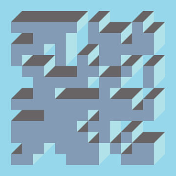 Implementation of Edward Zajec&rsquo;s &ldquo;Il Cubo&rdquo; from 1971. Essentially a Truchet tile set of 8 tiles and rules for placement art illustration