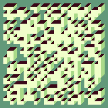 Implementation of Edward Zajec&rsquo;s &ldquo;Il Cubo&rdquo; from 1971. Essentially a Truchet tile set of 8 tiles and rules for placement art illustration