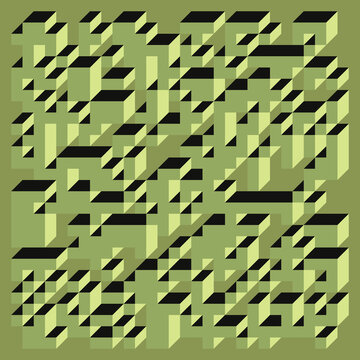 Implementation of Edward Zajec&rsquo;s &ldquo;Il Cubo&rdquo; from 1971. Essentially a Truchet tile set of 8 tiles and rules for placement art illustration