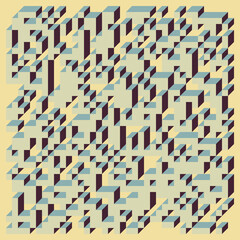 Implementation of Edward Zajec’s “Il Cubo” from 1971. Essentially a Truchet tile set of 8 tiles and rules for placement art illustration