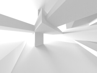 White Modern Background. Abstract Building Concept