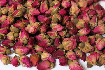 Bulk Rosebud Tea Close up in Market