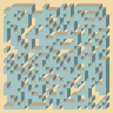 Implementation of Edward Zajec&rsquo;s &ldquo;Il Cubo&rdquo; from 1971. Essentially a Truchet tile set of 8 tiles and rules for placement art illustration