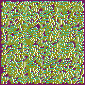 Implementation of Edward Zajec&rsquo;s &ldquo;Il Cubo&rdquo; from 1971. Essentially a Truchet tile set of 8 tiles and rules for placement art illustration