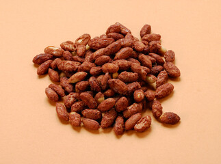 toasted sweet peanuts background.