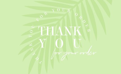 Thank you for your order card design for online buyers illustration vector. vector thank you handwritten inscription. hand drawn lettering. Thank you calligraphy. Thank you card.