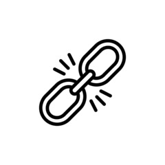 Chain Icon Logo Design Vector Template Illustration