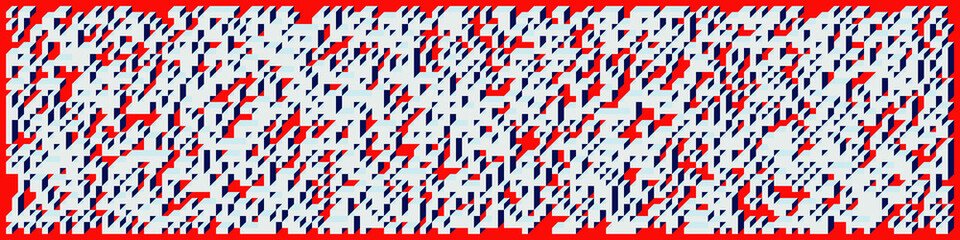 Fototapeta premium Implementation of Edward Zajec’s “Il Cubo” from 1971. Essentially a Truchet tile set of 8 tiles and rules for placement art illustration