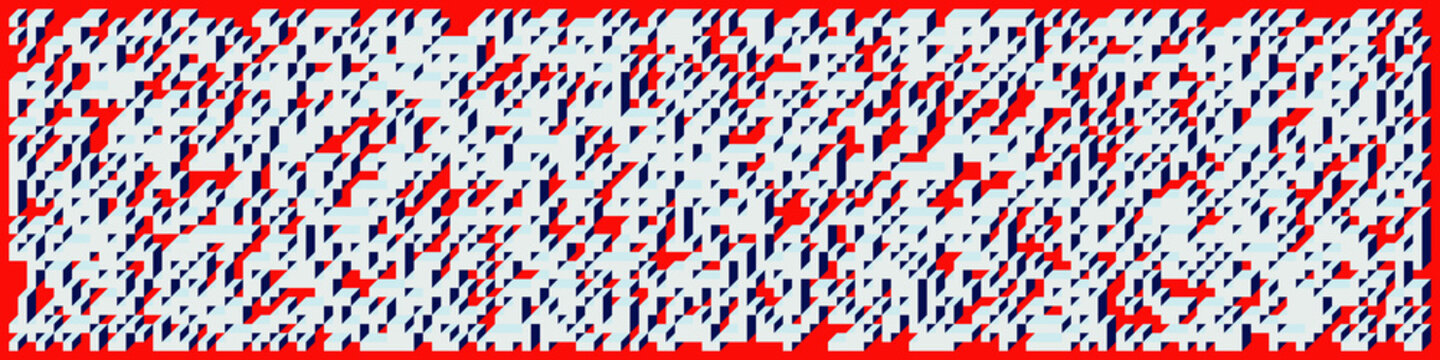 Implementation of Edward Zajec&rsquo;s &ldquo;Il Cubo&rdquo; from 1971. Essentially a Truchet tile set of 8 tiles and rules for placement art illustration