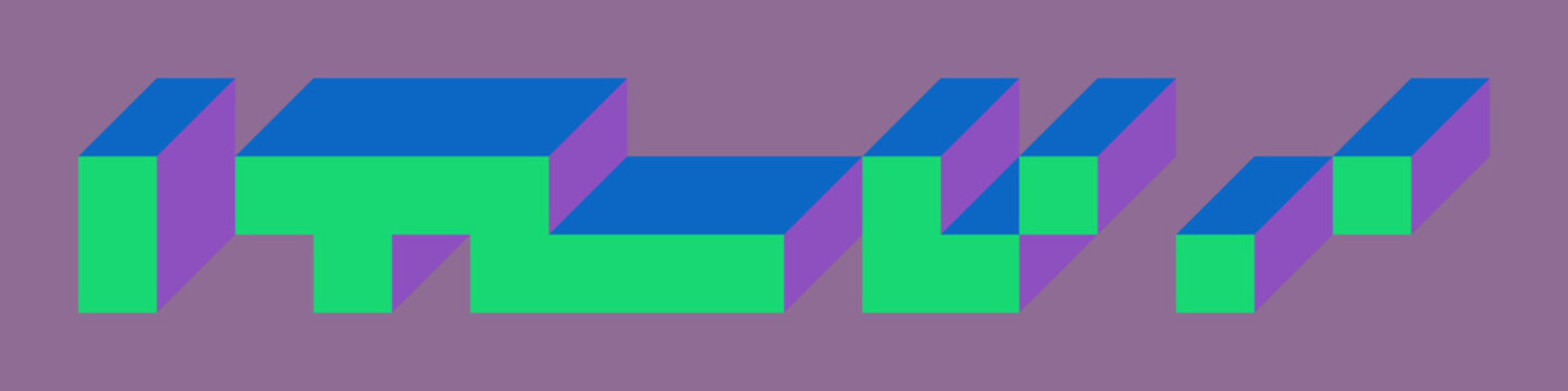Implementation of Edward Zajec&rsquo;s &ldquo;Il Cubo&rdquo; from 1971. Essentially a Truchet tile set of 8 tiles and rules for placement art illustration