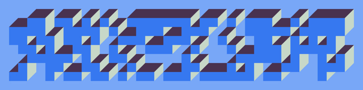 Implementation of Edward Zajec&rsquo;s &ldquo;Il Cubo&rdquo; from 1971. Essentially a Truchet tile set of 8 tiles and rules for placement art illustration