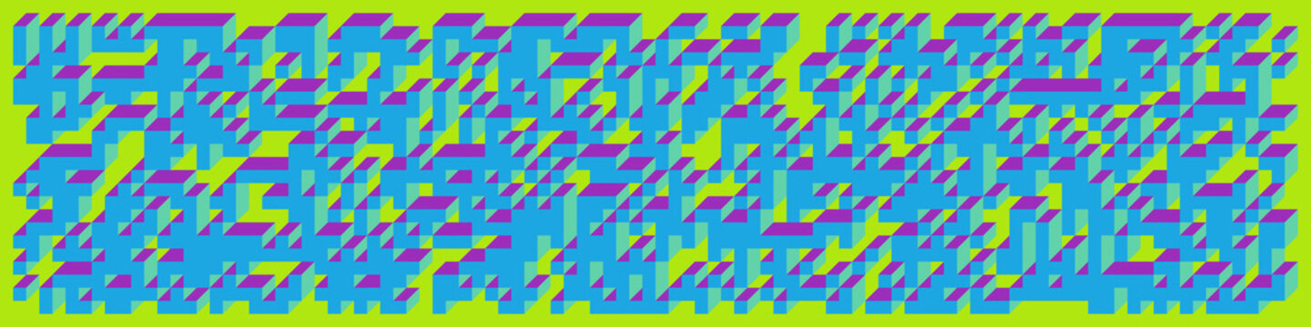 Implementation of Edward Zajec&rsquo;s &ldquo;Il Cubo&rdquo; from 1971. Essentially a Truchet tile set of 8 tiles and rules for placement art illustration