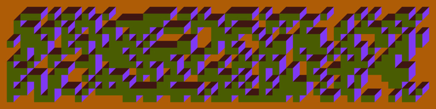 Implementation of Edward Zajec&rsquo;s &ldquo;Il Cubo&rdquo; from 1971. Essentially a Truchet tile set of 8 tiles and rules for placement art illustration