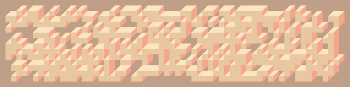 Implementation of Edward Zajec&rsquo;s &ldquo;Il Cubo&rdquo; from 1971. Essentially a Truchet tile set of 8 tiles and rules for placement art illustration
