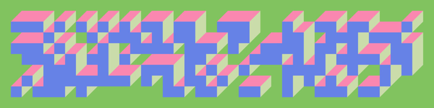 Implementation of Edward Zajec&rsquo;s &ldquo;Il Cubo&rdquo; from 1971. Essentially a Truchet tile set of 8 tiles and rules for placement art illustration