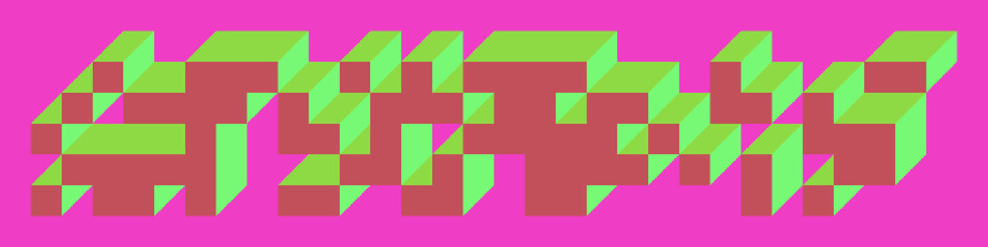 Implementation of Edward Zajec&rsquo;s &ldquo;Il Cubo&rdquo; from 1971. Essentially a Truchet tile set of 8 tiles and rules for placement art illustration