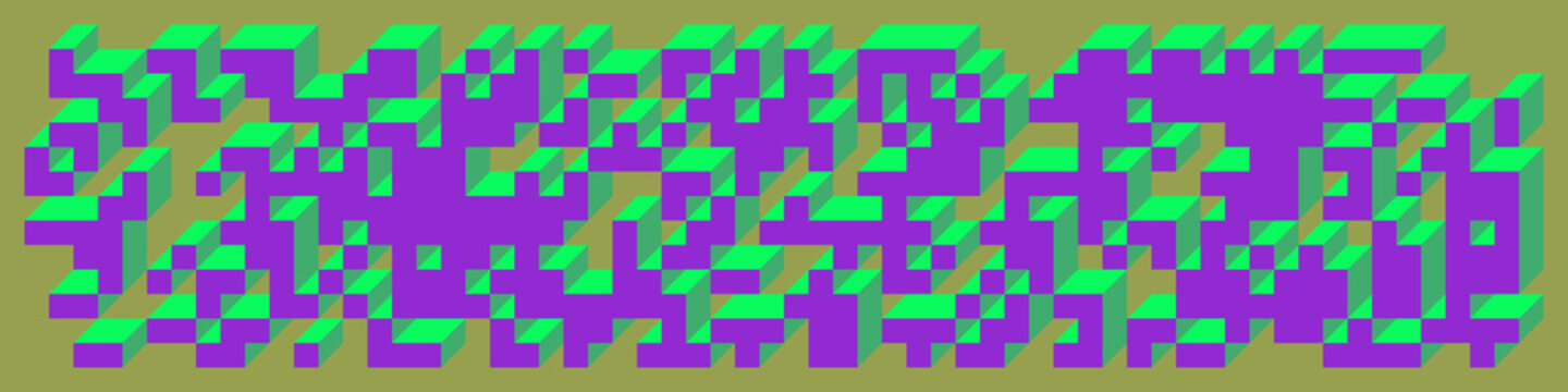 Implementation of Edward Zajec&rsquo;s &ldquo;Il Cubo&rdquo; from 1971. Essentially a Truchet tile set of 8 tiles and rules for placement art illustration