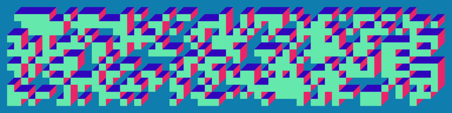Implementation of Edward Zajec&rsquo;s &ldquo;Il Cubo&rdquo; from 1971. Essentially a Truchet tile set of 8 tiles and rules for placement art illustration