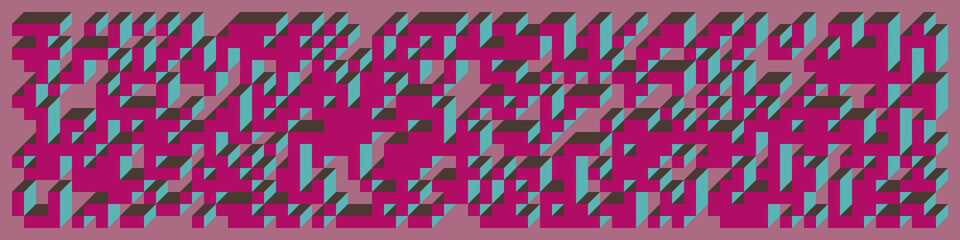 Implementation of Edward Zajec’s “Il Cubo” from 1971. Essentially a Truchet tile set of 8 tiles and rules for placement art illustration