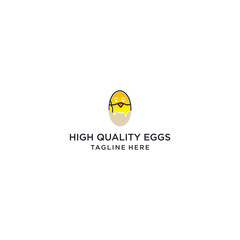 High quality eggs logo icon design vector template