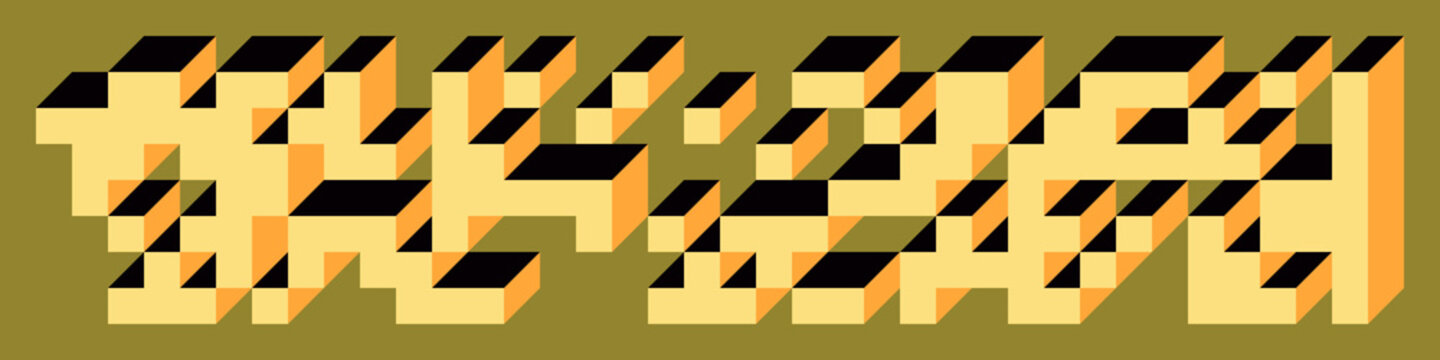 Implementation of Edward Zajec&rsquo;s &ldquo;Il Cubo&rdquo; from 1971. Essentially a Truchet tile set of 8 tiles and rules for placement art illustration