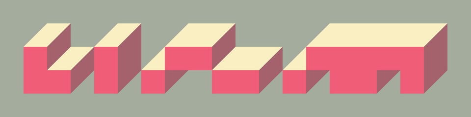 Implementation of Edward Zajec’s “Il Cubo” from 1971. Essentially a Truchet tile set of 8 tiles and rules for placement art illustration