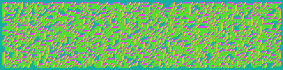 Implementation of Edward Zajec’s “Il Cubo” from 1971. Essentially a Truchet tile set of 8 tiles and rules for placement art illustration