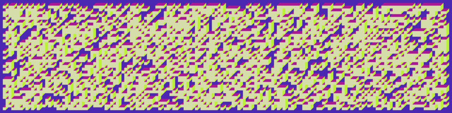 Implementation of Edward Zajec&rsquo;s &ldquo;Il Cubo&rdquo; from 1971. Essentially a Truchet tile set of 8 tiles and rules for placement art illustration