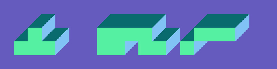 Implementation of Edward Zajec’s “Il Cubo” from 1971. Essentially a Truchet tile set of 8 tiles and rules for placement art illustration