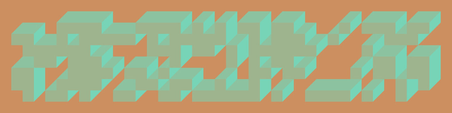 Implementation of Edward Zajec&rsquo;s &ldquo;Il Cubo&rdquo; from 1971. Essentially a Truchet tile set of 8 tiles and rules for placement art illustration