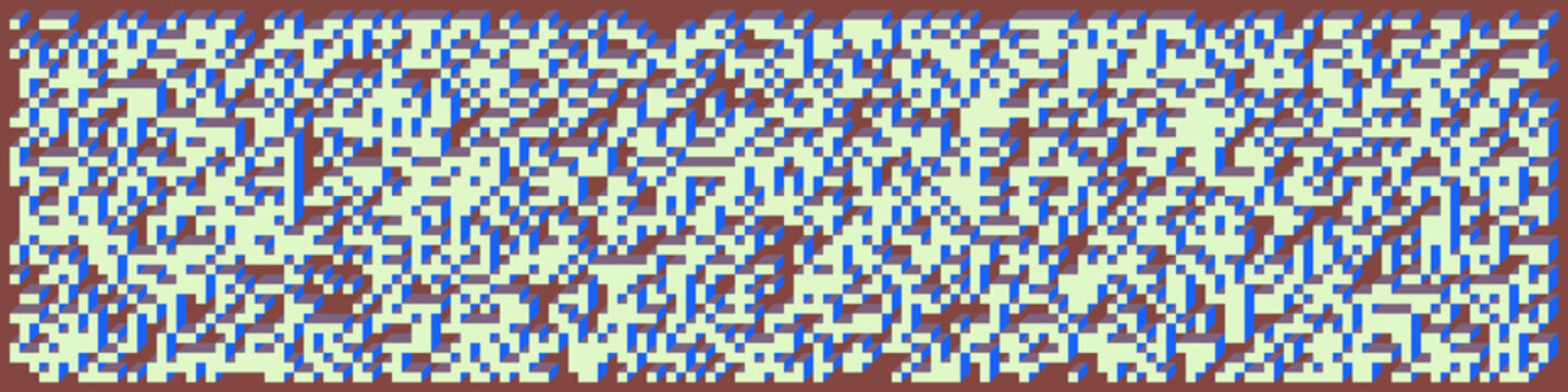 Implementation of Edward Zajec&rsquo;s &ldquo;Il Cubo&rdquo; from 1971. Essentially a Truchet tile set of 8 tiles and rules for placement art illustration