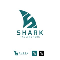 Shark  Logo Design Template Modern Concept