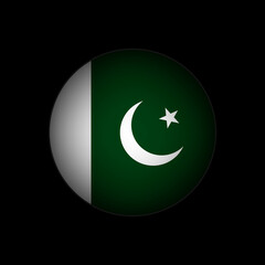 Country Pakistan. Pakistan flag. Vector illustration.