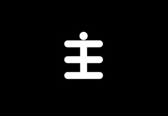 ie ei e i initial letter logo isolated on black background