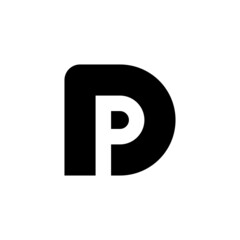 letter PD or DP logo design