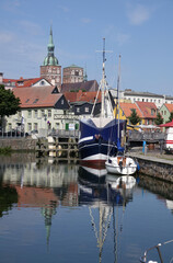 Naklejka premium Langenkanal in Stralsund