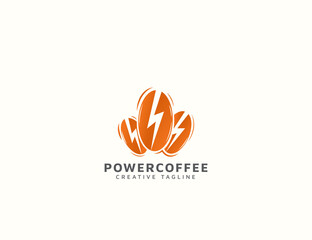 coffee beans logo design template