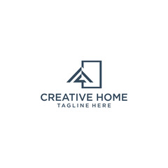 Rest house logo icon design vector template