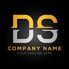 Obraz premium Initial DS letter Logo Design vector Template. Abstract Letter DS logo Design.