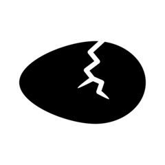 Broken Egg Icon Vector Design Template.