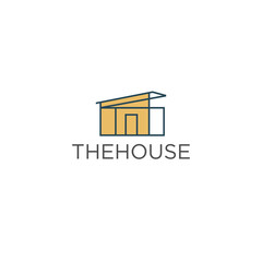 Thehouse logo icon design vector template