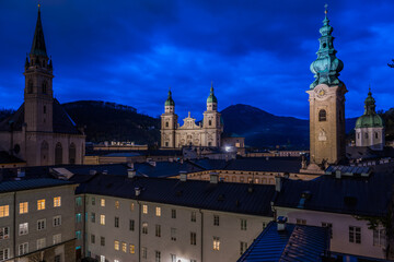 Salzburg cathedral and St. Peter