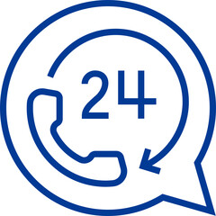 24-hours-service illustration