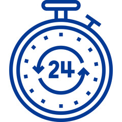 24-hours-service illustration